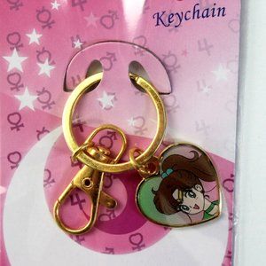 Sailor Moon Sailor Jupiter Heart Charm Keychain